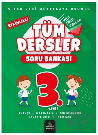 3. Sınıf Tüm Dersler Soru Bankası – Kolektif – 4 Element Yayınları kitap kapağı