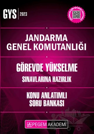 2023 Jandarma Genel Komutanlığı Gys Konu Anlatımlı Soru Bankası – Kolektif – Pegem Akademi Yayıncılık kitap kapağı
