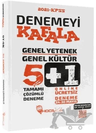 KPSS Denemeyi Kafala Genel Yetenek Genel Kültür 5+1 Deneme 2021 – Kolektif – Hoca Kafası Yayınları kitap kapağı
