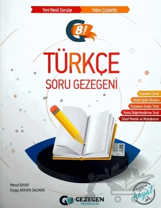 8. Sınıf Türkçe Soru Gezegeni – Duygu Akkaya, Mesut Bayar – Gezegen Yayıncılık kitap kapağı