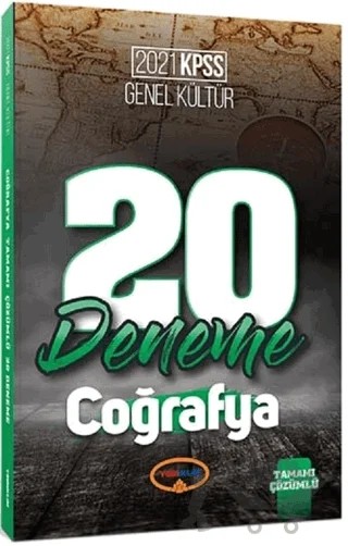 2021 KPSS Coğrafya Tamamı Çözümlü 20 Deneme – Kolektif – Yediiklim Yayınları kitap kapağı