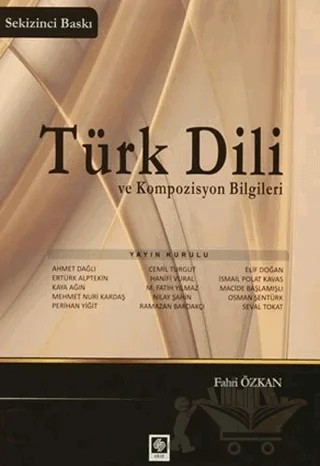 Türk Dili ve Kompozisyon Bilgileri – Fahri Özkan – Ekin Basım Yayın kitap kapağı