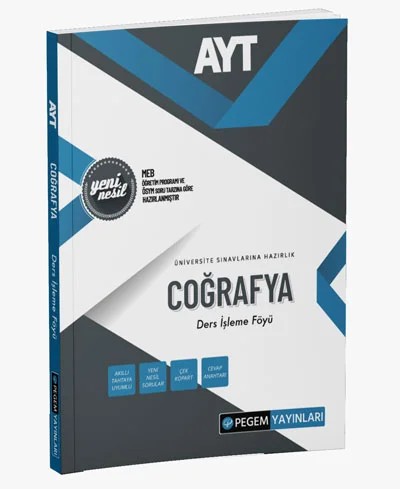 AYT Coğrafya Ders İşleme Föyü – Pegem Akademi Yayıncılık kitap kapağı