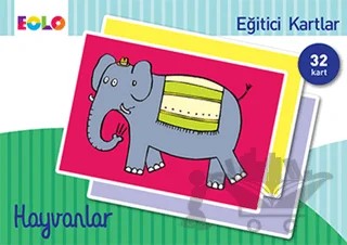Hayvanlar - Eğitici Kartlar – Kolektif – Eolo Yayıncılık kitap kapağı
