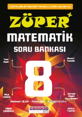 8. Sınıf Züper Matematik Soru Bankası – Mehmet Uçar, Fevzi Işık, Ulaş İncekara – Platon Yayıncılık kitap kapağı