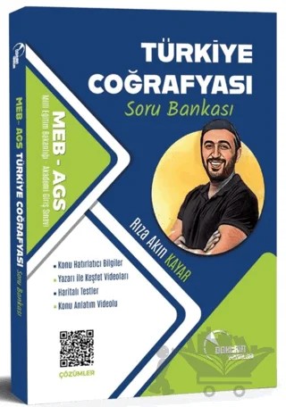 AGS Türkiye Coğrafyası Soru Bankası – Rıza Akın Kayar – Doktrin Yayınları kitap kapağı
