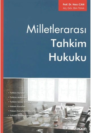 Milletlerarası Tahkim Hukuku – Ekin Tuna, Hacı Can – Seçkin Yayıncılık kitap kapağı