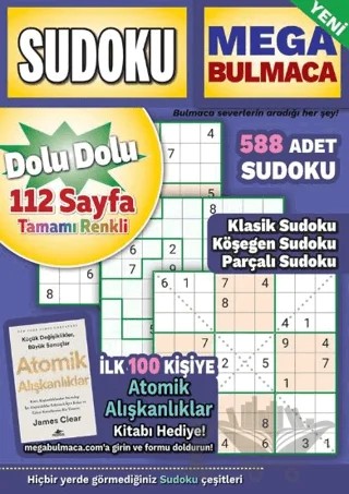 Mega Sudoku Bulmaca 14 – Bertan Kodamanoğlu – Maxi Yayıncılık kitap kapağı