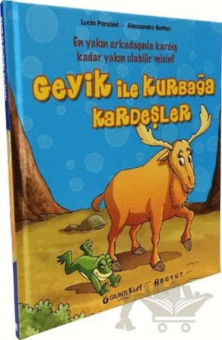 Geyik ile Kurbağa Kardeşler – Alessandro Batton, Lucia Panzieri – Boyut Yayın Grubu kitap kapağı