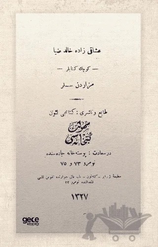 Küçük Kitablar - Osmanlıca – Halit Ziya Uşaklıgil – Gece Kitaplığı kitap kapağı
