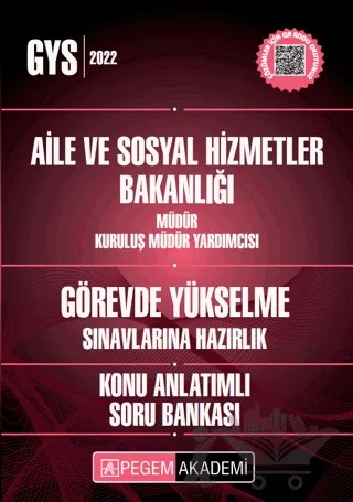 2022 Aile ve Sosyal Hizmetler Bakanlığı Müdür Kuruluş Müdür Yardımcısı Görevde Yükselme Konu Anlatım – Kolektif – Pegem Akademi Yayıncılık kitap kapağı