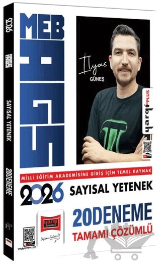 2026 MEB-AGS Sayısal Yetenek Tamamı Çözümlü 20 Deneme – İlyas Güneş – Yargı Yayınevi kitap kapağı