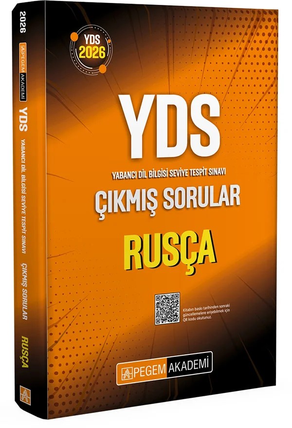 2026 YDS Rusça Çıkmış Sorular – Pegem Akademi Yayıncılık kitap kapağı
