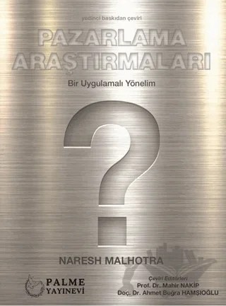 Pazarlama Araştırmaları – Naresh Malhotra – Palme Yayıncılık kitap kapağı