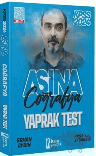 2024 KPSS Coğrafya Aşina Yaprak Test – Erhan Aydın – İSEM Yayıncılık kitap kapağı