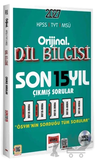 2027 KPSS TYT MSÜ Orijinal Dil Bilgisi Son 15 Yıl Çıkmış Sorular – Kolektif – Yargı Yayınevi kitap kapağı