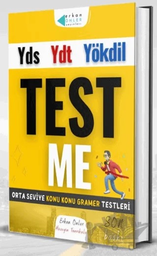 YDS YDT YÖKDİL Test Me Orta Seviye Konu Gramer Testleri – Erkan Önler – Erkan Önler kitap kapağı