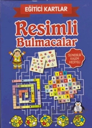 Eğitici Kartlar - Resimli Bulmacalar – Kolektif – Teleskop Popüler Bilim kitap kapağı