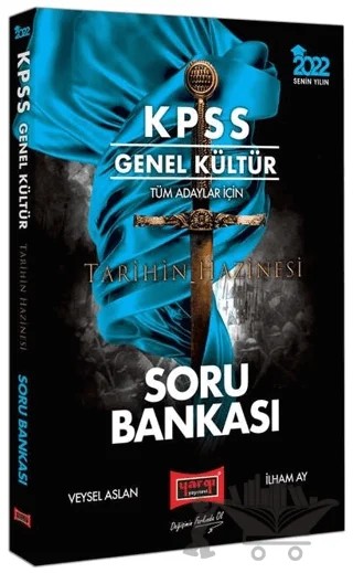 2022 KPSS Genel Kültür Tüm Adaylar İçin Tarihin Hazinesi Tamamı Çözümlü Soru Bankası – Veysel Aslan, İlham Ay – Yargı Yayınevi kitap kapağı