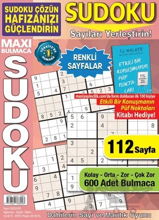 Maxi Bulmaca Sudoku 11 – Kolektif – Maxi Yayıncılık kitap kapağı