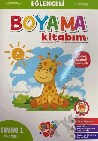 Eğlenceli Boyama Kitabım - Yeşil Kitap – Kolektif – Boyama Zamanı kitap kapağı