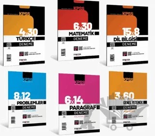 2024 KPSS Genel Yetenek Deneme Sınavı Seti Tamamı Video Çözümlü 6 Parça – Kolektif – Marka Yayınları kitap kapağı