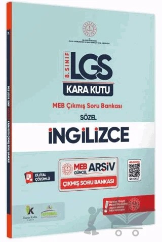 8.Sınıf LGS İngilizcenin Kara Kutusu Dijital Çözümlü Çıkmış Soru Bankası – Kolektif – Karakutu Yayın kitap kapağı