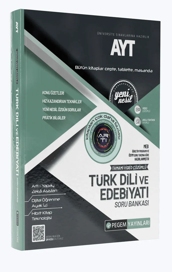 AYT Türk Dili ve Edebiyatı Soru Bankası – Pegem Akademi Yayıncılık kitap kapağı