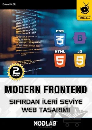 Modern Frontend - Sıfırdan ileri Seviye Web Tasarımı – Erkan Kabil – Kodlab Yayın Dağıtım kitap kapağı