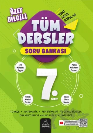 7. Sınıf Tüm Dersler Soru Bankası – Kolektif – 4 Element Yayınları kitap kapağı