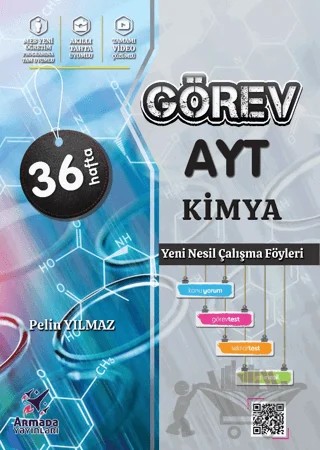 Görev AYT Kimya Yeni Nesil Çalışma Föyleri Armada Yayınevi – Pelin Yılmaz – Armada Yayınları kitap kapağı