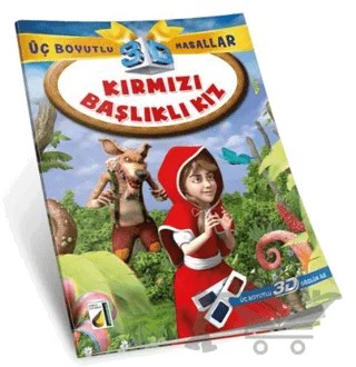 Kırmızı Başlıklı Kız (3D Gözlük İle) – Kolektif – Damla Yayınevi kitap kapağı