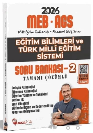 2026 MEB-AGS Eğitim Bilimleri ve Türk Milli Eğitim Sistemi Soru Bankası - 2 – Ömer Ekici – Hoca Kafası Yayınları kitap kapağı