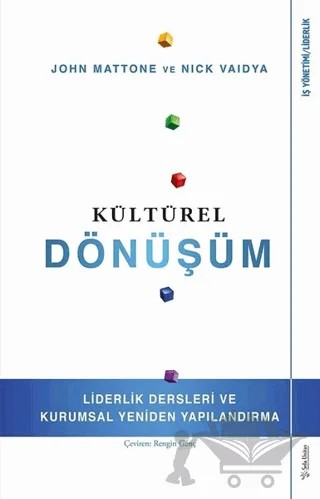 Kültürel Dönüşüm – John Mattone, Nick Vaidya – Sola Unitas kitap kapağı