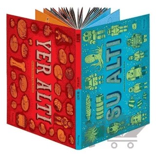 Yer Altı Su Altı – Aleksandra Mizielinska, Daniel Mizielinska – Domingo Yayınevi kitap kapağı