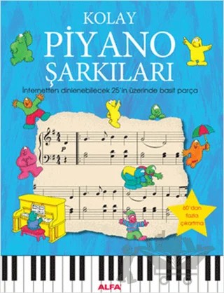 Kolay Piyano Şarkıları – Anthony Marks – Alfa Yayınları kitap kapağı