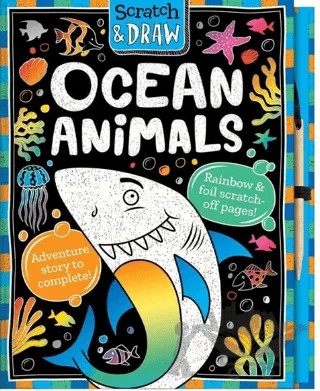 Scratch And Draw - Ocean Animals – Susie Linn – IMAGINE THAT kitap kapağı