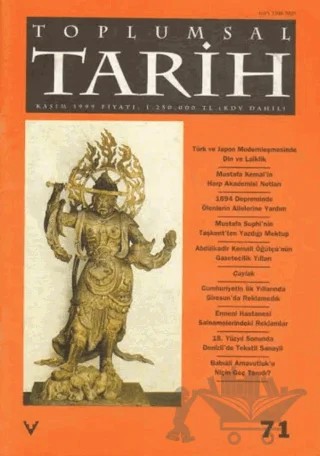 Toplumsal Tarih Dergisi Sayı: 71 – Tarih Vakfı Yurt Yayınları - Toplumsal Tarih Dergisi kitap kapağı