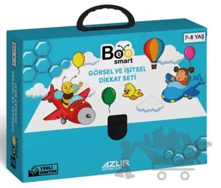 Görsel ve İşitsel Dikkat Seti 7-8 Yaş Bee Smart – Kolektif – Azur Yayıncılık kitap kapağı