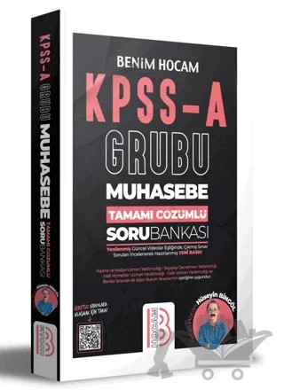 KPSS A Grubu Muhasebe Tamamı Çözümlü Soru Bankası – Hüseyin Bingöl – Benim Hocam Yayınları kitap kapağı