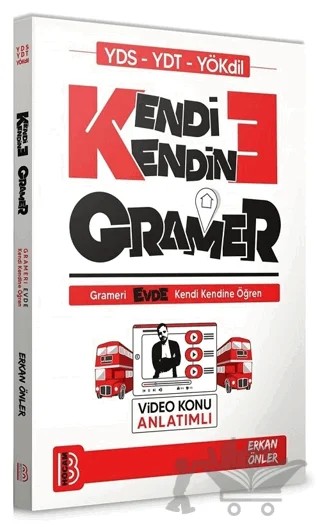 YDS YDT YÖKDİL Kendi Kendine Gramer Video Konu Anlatımlı – Erkan Önler – Erkan Önler kitap kapağı