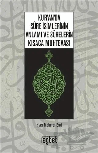 Kur’an’da Sure İsimlerinin Anlamı ve Surelerin Kısaca Muhtevası – Hacı Mehmet Erol – Rağbet Yayınları kitap kapağı