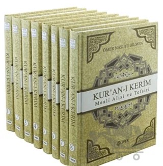 Kur'an-ı Kerim Meali Alisi ve Tefsiri (8 Cilt Takım) – Ömer Nasuhi Bilmen – İpek Yayın Dağıtım kitap kapağı