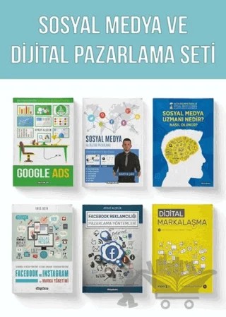 Sosyal Medya ve Dijital Pazarlama Seti (6 Kitap Takım) – Alaattin Çağıl, Aykut Alçelik, Enes Usta, Mürsel Ferhat Sağlam – Dikeyeksen Yayın Dağıtım kitap kapağı