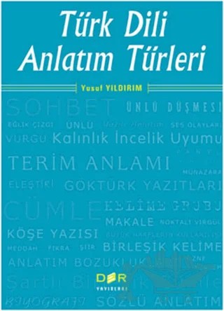 Türk Dili Anlatım Türleri – Yusuf Yıldırım – Der Yayınları kitap kapağı