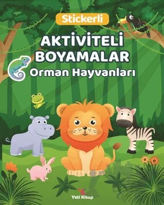 Orman Hayvanları Aktiviteli Boyamalar – Kolektif – Yeti Kitap kitap kapağı