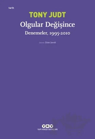 Olgular Değişince – Tony Judt – Yapı Kredi Yayınları kitap kapağı