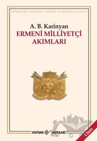 Ermeni Milliyetçi Akımları – A. B. Karinjan – Kaynak Yayınları kitap kapağı