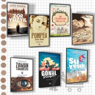 Sevilen Kalemlerin Diliyle Okunası Roman Seti (7 Kitap) – Emrah Kirişçi, H. İhsan Sönmez, Hüseyin Ünal, Latif Tuğral, Özge Meydan – Ekinoks Yayın Grubu kitap kapağı