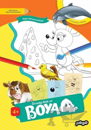 Örneğe Bak ve Boya - Sarı – Kolektif – Pogo Çocuk kitap kapağı